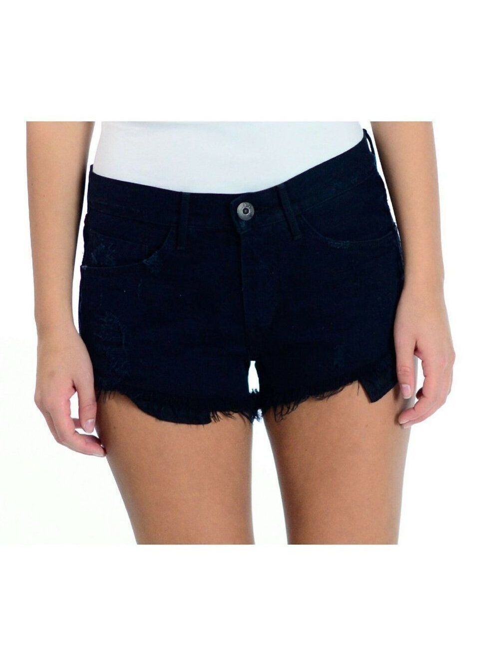 3X1 NYC Morris Black Selvedge Cut Off Cotton Short
